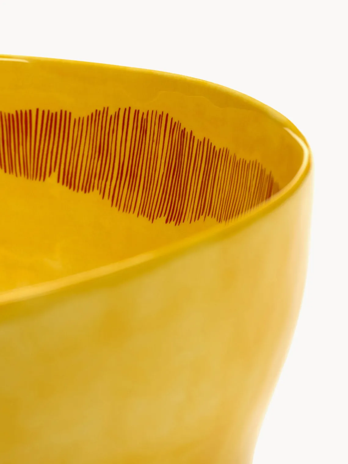 Cuencos Y Platos De Servir|Vajillas Completas>SERAX Ensaladera con esmalte reactivo Feast Amarillo sol, rojo