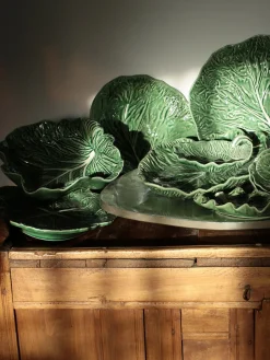 Cuencos Y Platos De Servir|Vajillas Completas>BORDALLO PINHEIRO Ensaladera pintada a mano Cabbage