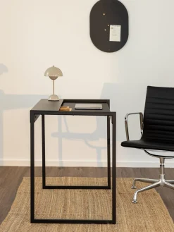 Escritorios|Escritorios></noscript>Metallbude Escritorio artesanal de metal Donna Negro