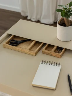 Escritorios|Escritorios></noscript>Metallbude Escritorio artesanal de metal Donna Beige