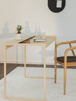 Escritorios|Escritorios></noscript>Metallbude Escritorio artesanal de metal Donna Beige