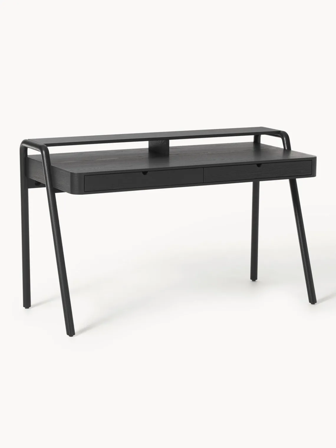 Escritorios|Escritorios>Westwing Collection Escritorio con cajones Evrak Negro