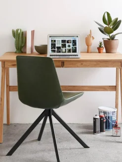 Escritorios|Escritorios> Escritorio de madera con apertura para cables Jacques