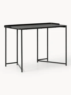 Escritorios|Escritorios>Westwing Collection Escritorio de madera de fresno Renee Negro