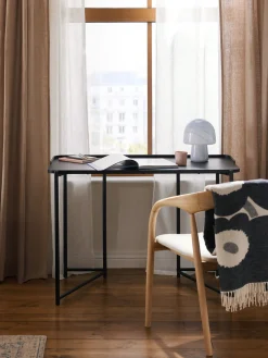 Escritorios|Escritorios>Westwing Collection Escritorio de madera de fresno Renee Negro