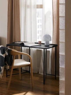 Escritorios|Escritorios></noscript>Westwing Collection Escritorio de madera de fresno Renee Negro