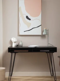 Sale Escritorio de madera de mango y metal Tova Escritorios|Escritorios