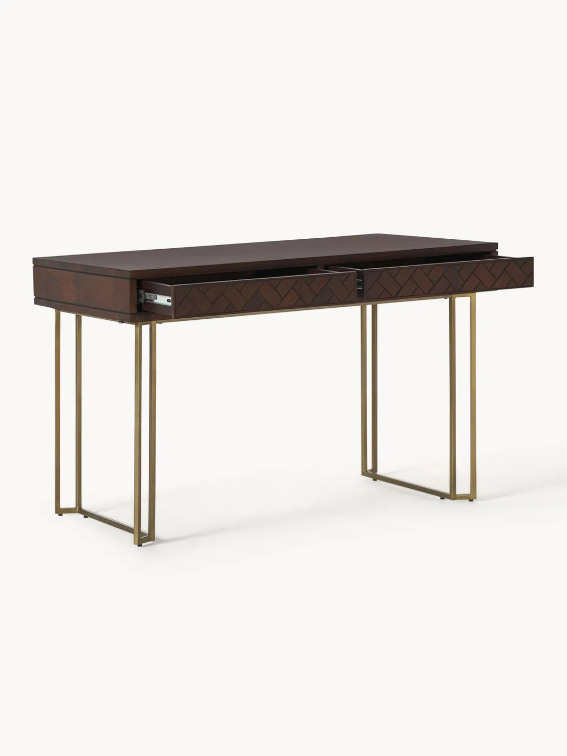 New Escritorio de madera de mango con diseño de espiga Luca Escritorios|Escritorios