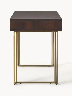 New Escritorio de madera de mango con diseño de espiga Luca Escritorios|Escritorios