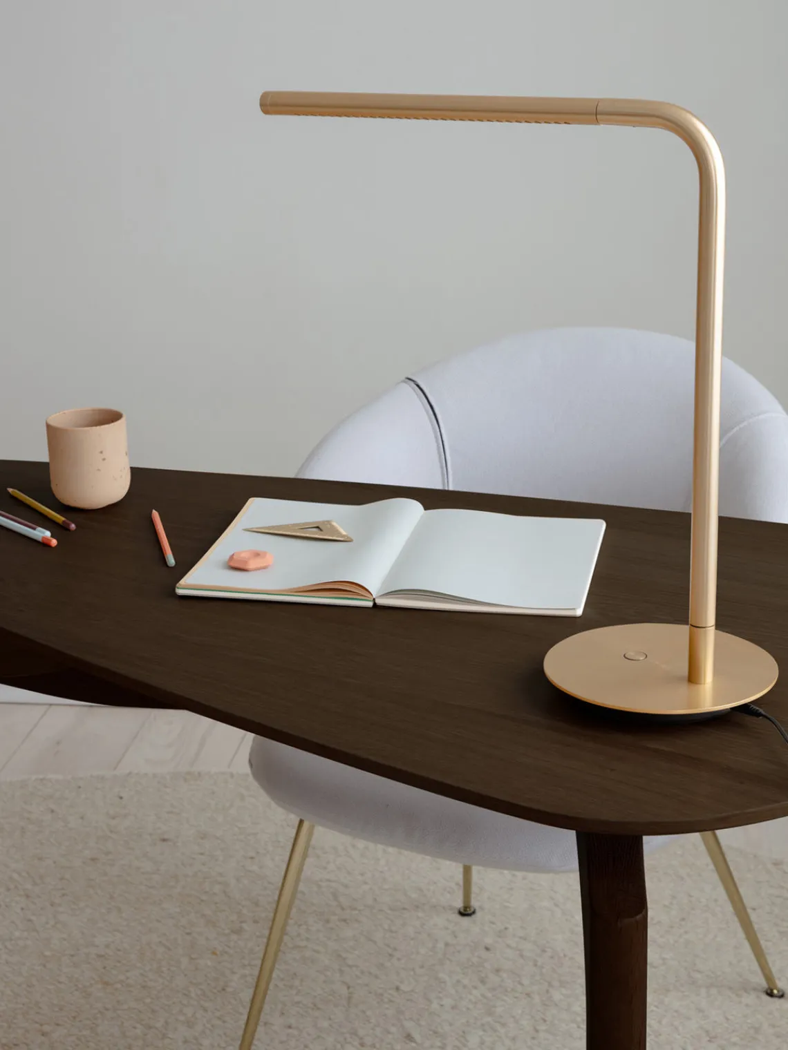 Online Escritorio de madera de roble con cajón Duende Escritorios|Escritorios