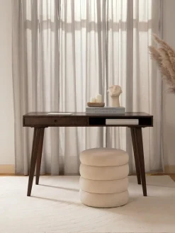 Escritorios|Escritorios>Westwing Collection Escritorio de madera maciza con cajón Tova Madera de mango