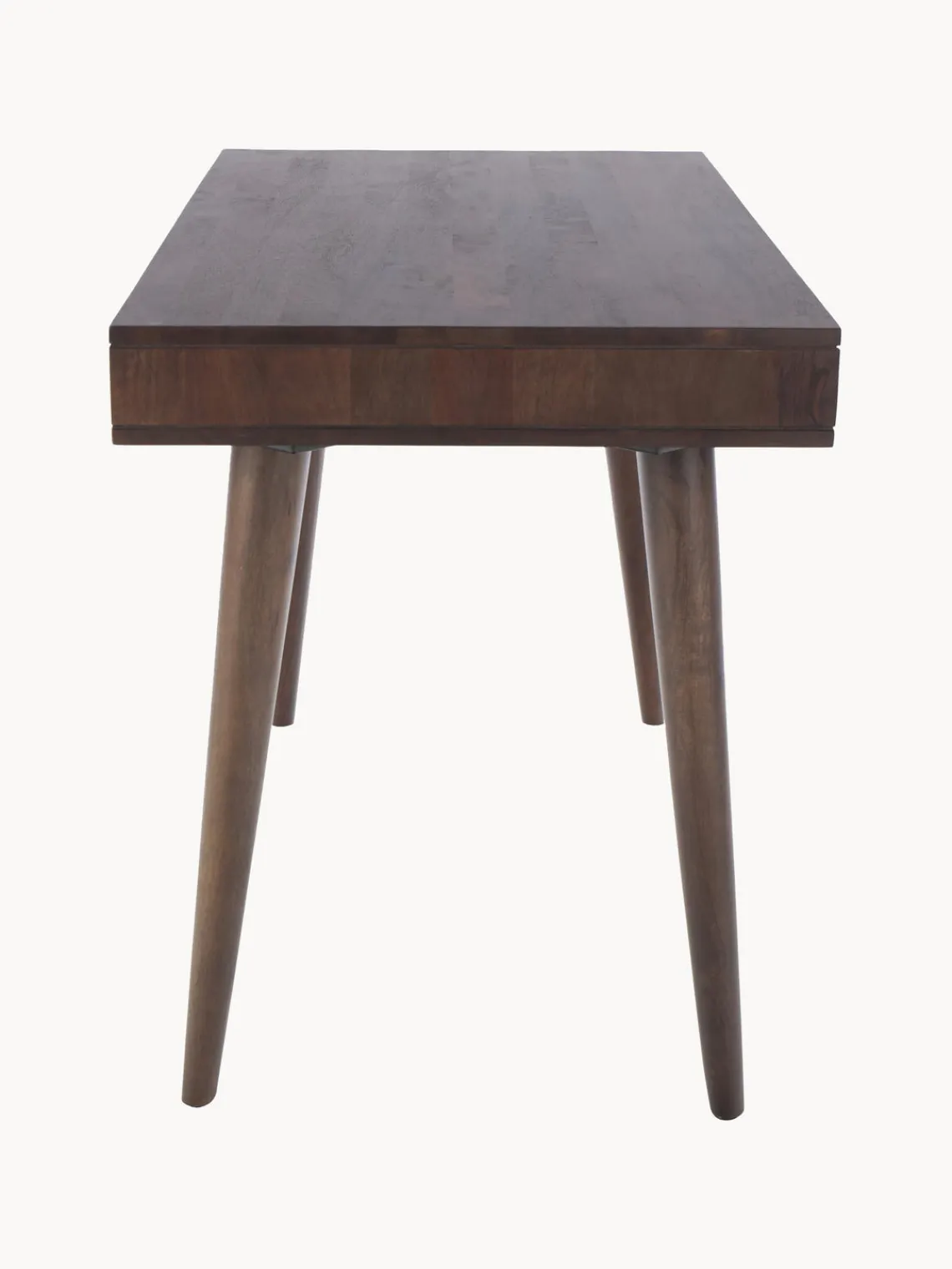 Escritorios|Escritorios>Westwing Collection Escritorio de madera maciza con cajón Tova Madera de mango