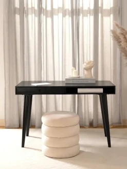 Online Escritorio de madera maciza con cajón Tova Escritorios|Escritorios