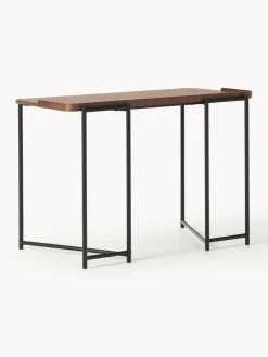 Escritorios|Escritorios></noscript>Westwing Collection Escritorio de madera Renee Madera de nogal, negro