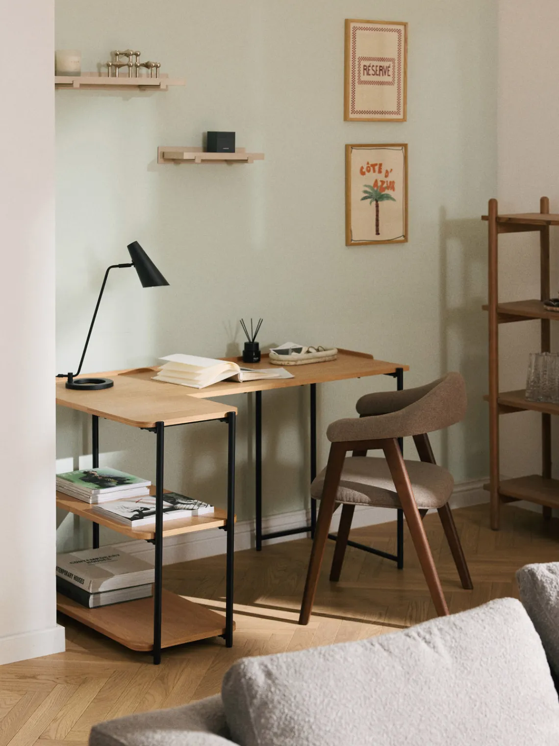 Hot Escritorio esquinero de madera de fresno Renee Escritorios|Escritorios