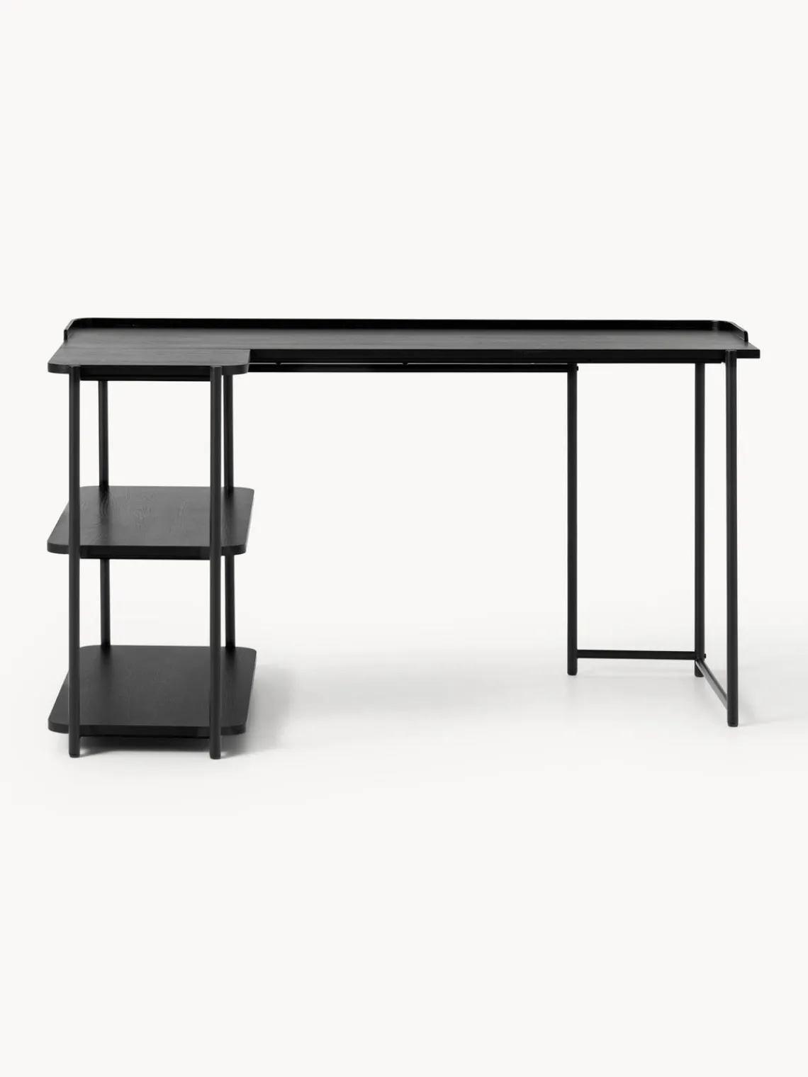 Best Escritorio esquinero de madera de fresno Renee Escritorios|Escritorios