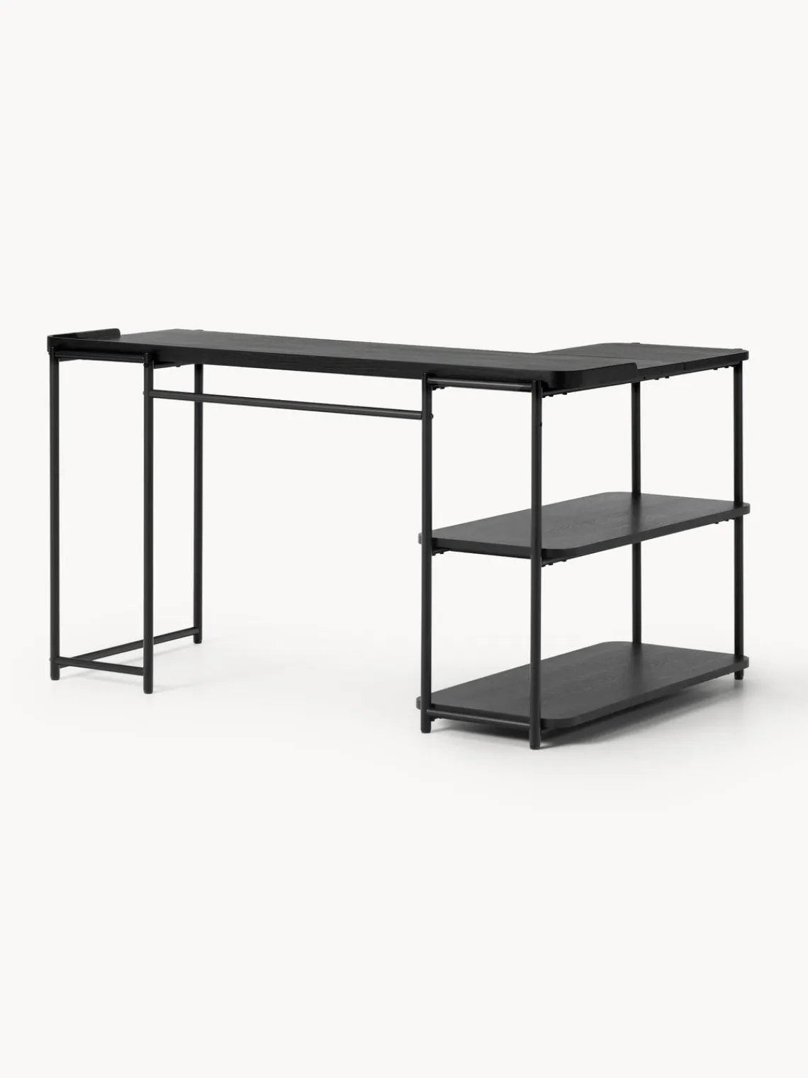 Best Escritorio esquinero de madera de fresno Renee Escritorios|Escritorios