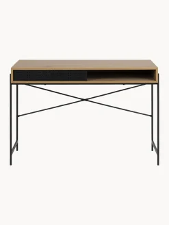 Clearance Escritorio estrecho de madera Angus Escritorios|Escritorios