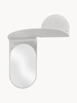 Espejos De Pared|Espejos De Pared></noscript>&k Amsterdam Espejo de pared artesanal con estante Flip Gris claro