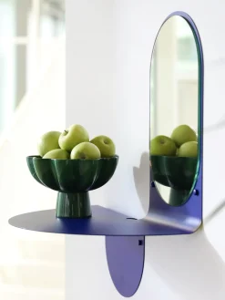 Best Espejo de pared artesanal con estante Flip Espejos De Pared|Espejos De Pared