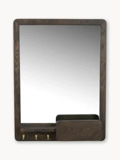 Espejos De Pared|Espejos De Pared>Rowico Home Espejo de pared con estante de madera de roble Inverness