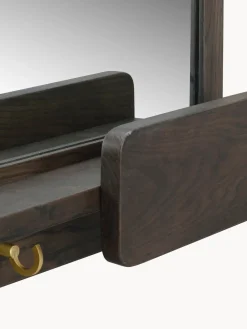 Espejos De Pared|Espejos De Pared></noscript>Rowico Home Espejo de pared con estante de madera de roble Inverness