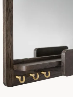 Espejos De Pared|Espejos De Pared></noscript>Rowico Home Espejo de pared con estante de madera de roble Inverness