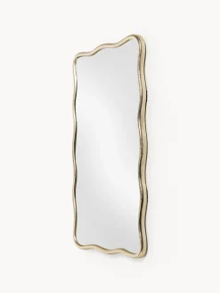 Jarrones|Espejos De Pared></noscript>Westwing Collection Espejo de pared con marco de metal ondulado Reggie Dorado