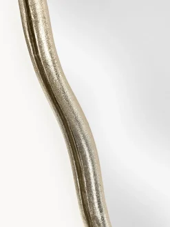 Jarrones|Espejos De Pared></noscript>Westwing Collection Espejo de pared con marco de metal ondulado Reggie Dorado