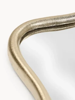 Jarrones|Espejos De Pared></noscript>Westwing Collection Espejo de pared con marco de metal ondulado Reggie Dorado