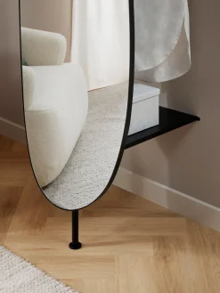 Clearance Espejo de pared con perchero y estante Ophelia Jarrones|Espejos De Pared