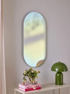 Best Espejo de pared de diseño iridiscente Ruby Jarrones|Espejos De Pared