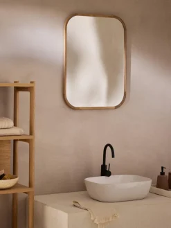 Jarrones|Espejos De Pared>Westwing Collection Espejo de pared de madera de roble Levan