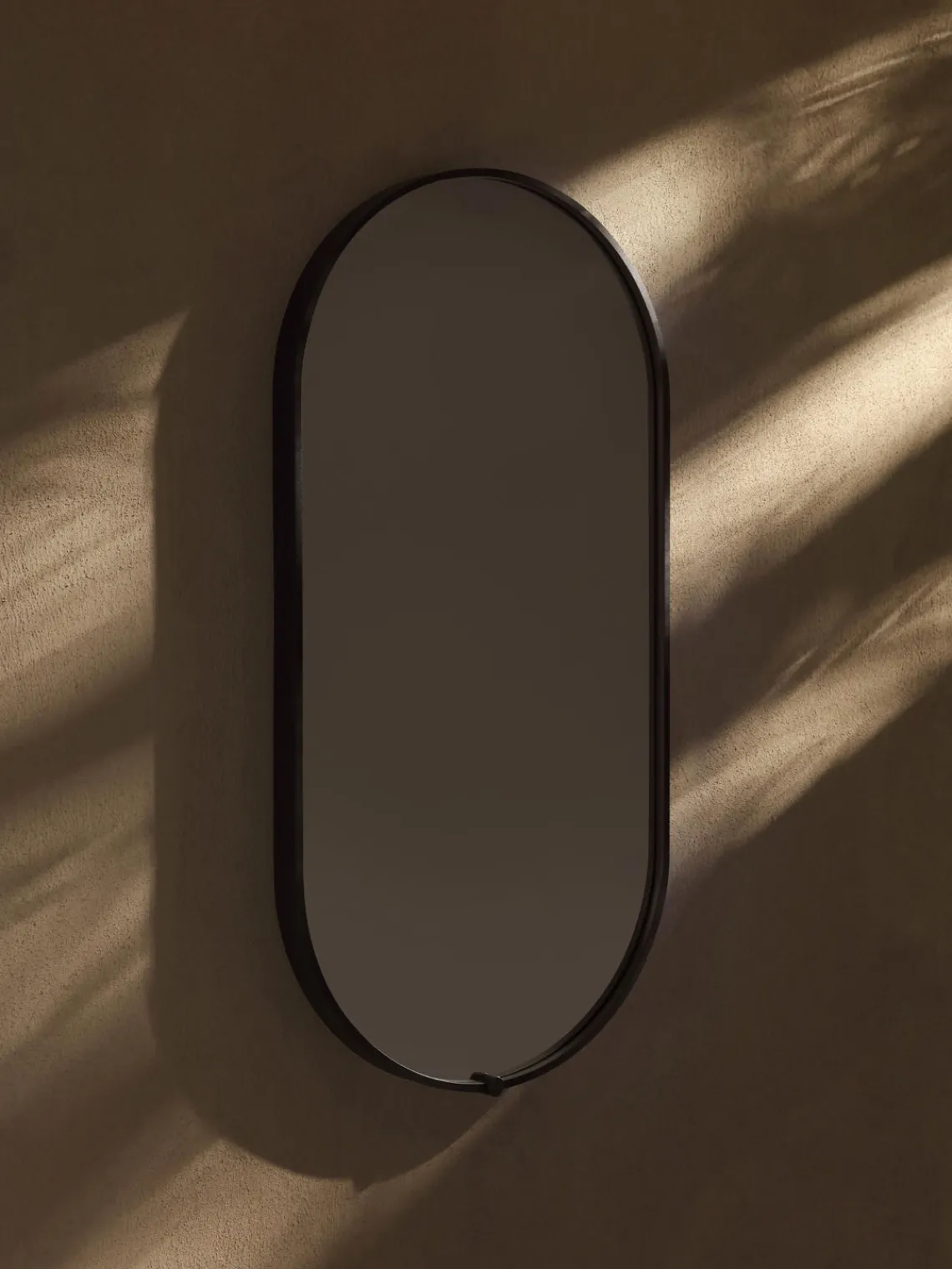 Espejos De Pared|Espejos De Pared>Vanita&Casa Espejo de pared ovalado con iluminación LED Avior Negro