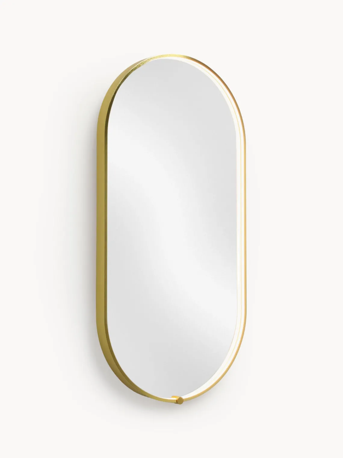 Clearance Espejo de pared ovalado con iluminación LED Avior Espejos De Pared|Espejos De Pared