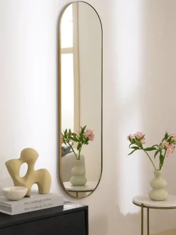 Jarrones|Espejos De Pared>Westwing Collection Espejo de pared ovalado Lucia Dorado