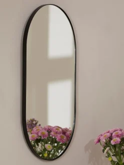 Jarrones|Espejos De Pared></noscript>Westwing Collection Espejo de pared ovalado Lucia Negro