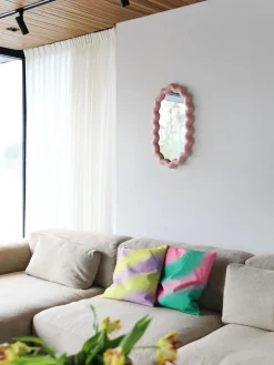 Best Espejo de pared ovalado Zigzag Jarrones|Espejos De Pared