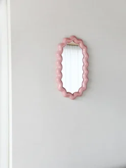 Best Espejo de pared ovalado Zigzag Jarrones|Espejos De Pared