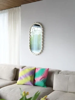 Jarrones|Espejos De Pared>&k Amsterdam Espejo de pared ovalado Zigzag