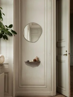 Jarrones|Espejos De Pared>Ferm Living Espejo de pared Pond, tamaños diferentes Plateado