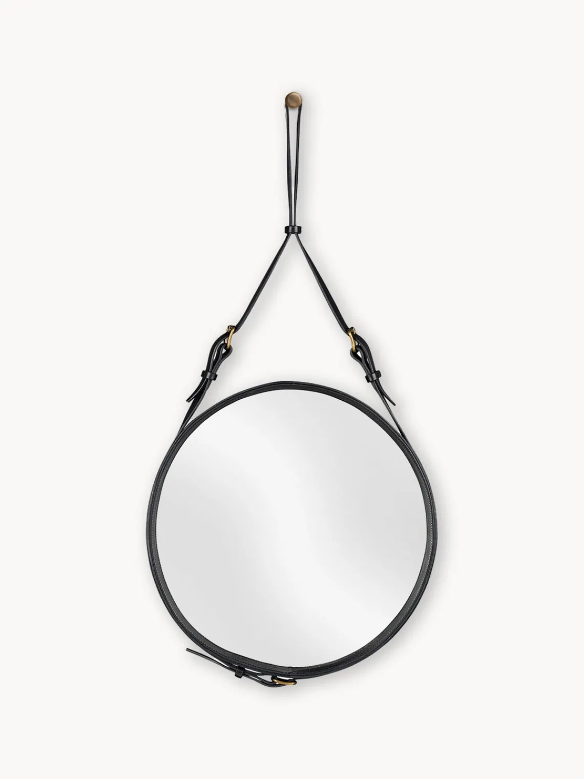 Espejos De Pared|Espejos De Pared>GUBI Espejo de pared redondo Adnet, tamaños diferentes Negro