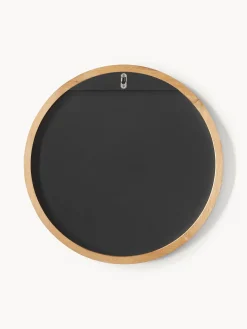 New Espejo de pared redondo con marco de madera de roble Avery Jarrones|Espejos De Pared