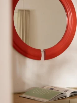 Jarrones|Espejos De Pared></noscript>Westwing Collection Espejo de pared redondo Mael Rojo coral