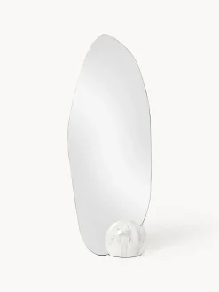 Espejos De Cuerpo Entero|Espejos De Pie>Westwing Collection Espejo de pie con base en look mármol Bonita