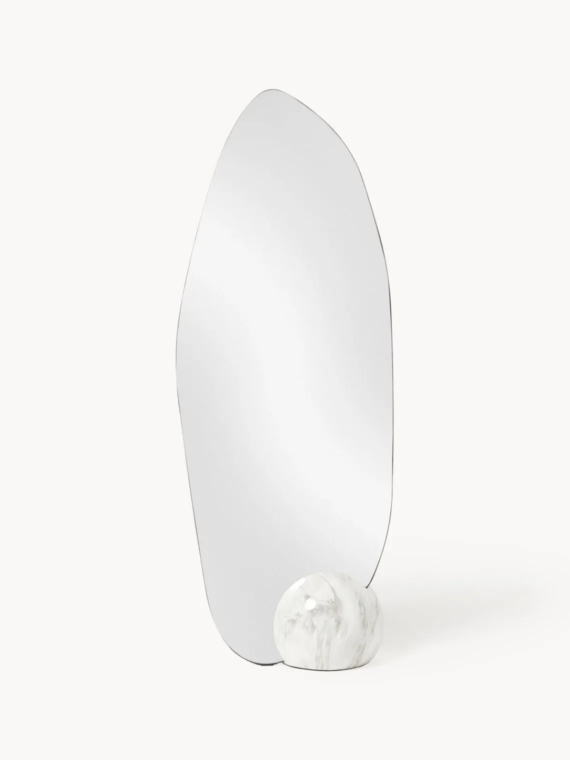 Espejos De Cuerpo Entero|Espejos De Pie>Westwing Collection Espejo de pie con base en look mármol Bonita