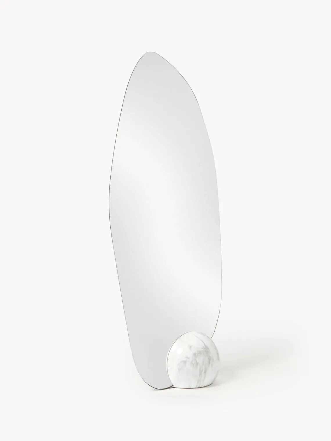 Espejos De Cuerpo Entero|Espejos De Pie>Westwing Collection Espejo de pie con base en look mármol Bonita