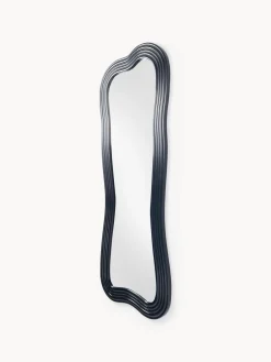 Jarrones|Espejos De Cuerpo Entero>Westwing Collection Espejo de pie con marco ondulado Cosimo Azul