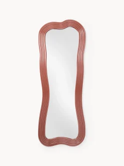 Espejos De Cuerpo Entero|Espejos De Cuerpo Entero>Westwing Collection Espejo de pie con marco ondulado Cosimo Terracota