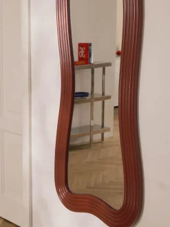 Espejos De Cuerpo Entero|Espejos De Cuerpo Entero></noscript>Westwing Collection Espejo de pie con marco ondulado Cosimo Terracota